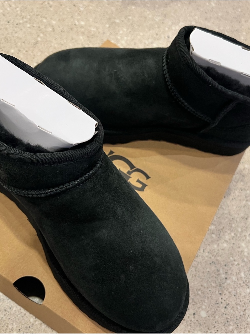 UGG Black Mini Suede Boot - Picture 3 of 6
